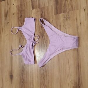 Light Purple Bikini Top And Bottoms
